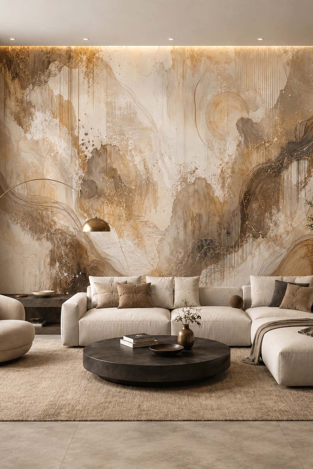 Dreamwall Toprağın İzleri Tekstil Duvar Kağıdı görsel 1